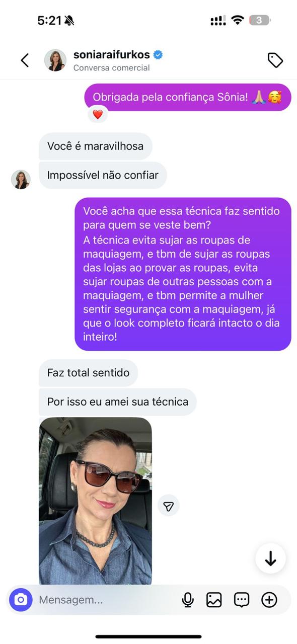 Depoimento de aluna